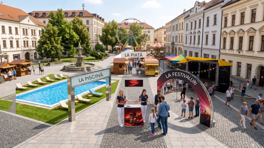 Închiriază standul promoțional mobil DEDRA
